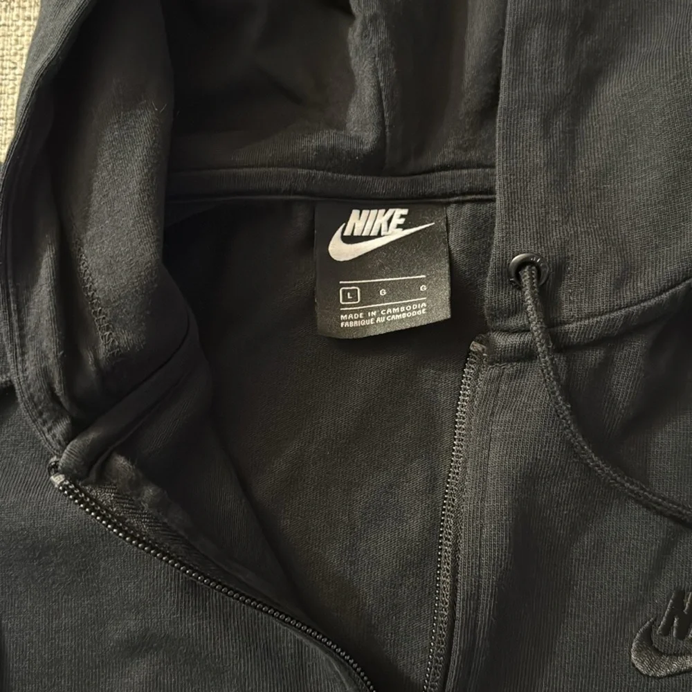 🖤 NWOT Nike Women's Full-Zip Hoodie – Flared Sleeve | Size Large